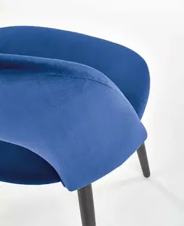 Jídelní židle K384 samet / černá Halmar