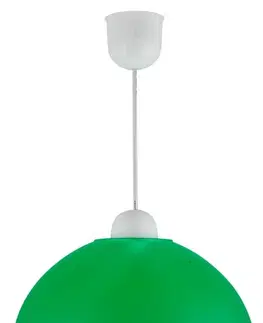 Stropní lampa závěsná slídový plast e27 zelená akce