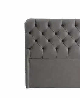 Rám jednolůžkové postele s čelem Samira 90 x 190 - Grey