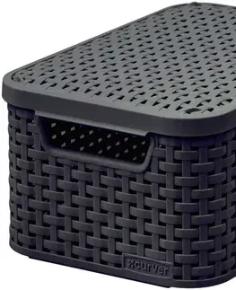 CURVER - Box úložný s víkem STYLE S hnědý