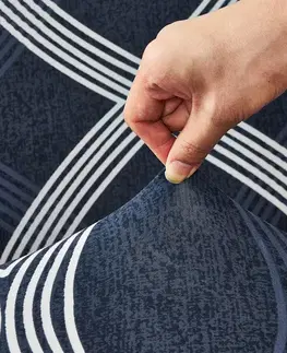 4Home Napínací potah na křeslo Elegant modrá, 90-140 cm + povlak na polštářek zdarma, 90-140 cm