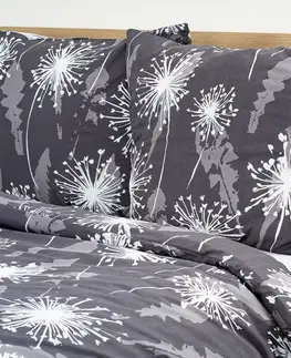4Home Bavlněné povlečení Midnight Dandelions, 140 x 220 cm, 70 x 90 cm