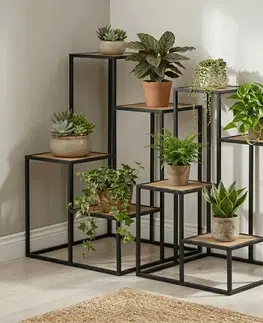 Sada kovových stojanů na květiny LOFT Cascade, 2 ks