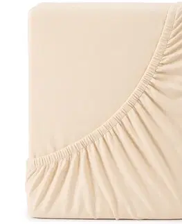 4Home Jersey prostěradlo DELUXE béžová, 120 x 200 cm, 120 x 200 cm