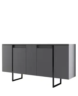 Konzolový stolek Luxe - Anthracite, Black