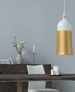 Estila Designová závěsná lampa Modern Chic zlatá