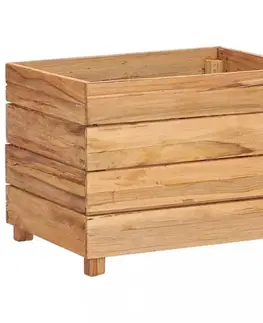 Zahradní truhlík teakové dřevo Dekorhome