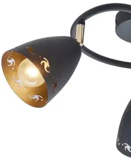 Spirálová stropní lampa COTY 3x40W E14 černá