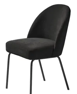 Estila Jídelní židle Zila, černá žinylka