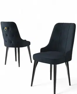 Sada židlí (4 kusy) Newa - Anthracite, Black