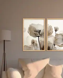Dekorativní rámovaný obraz z MDF (3 kusy) Huhu305 - 50 x 140