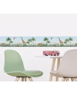 Samolepicí bordura Jungle 2, 500 x 13,8 cm