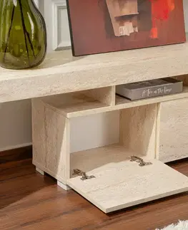 Televizní stolek Enclave Travertine