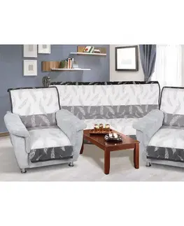 Bellatex Souprava Karmela plus 3+1+1 Peříčko, 1 ks 150 x 200 cm, 2 ks 65 x 150 cm
