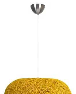 Závěsná stropní lampa 1X60W E27 krémová LIVIO