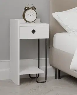 Noční stolek Sirius Left White 2