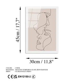 Dekorativní obraz z tvrzeného skla UV-1038 - 30 x 45