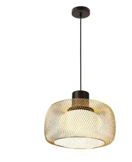 Lampa wisząca Sopra 40 czarno złota metalowa nad stół do salonu
