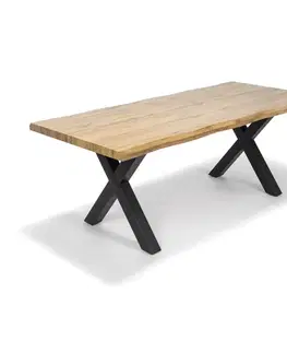 Jídelní stůl TIMBER CROSS 200, přírodní dub