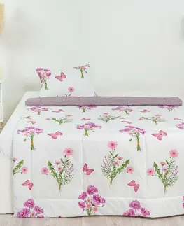Stanex CLASSIC letní set Jaro fialová, 140 x 200 cm, 40 x 60 cm