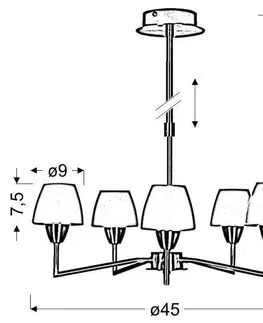Stropní lampa Togo G9 Matný nikl Výprodej