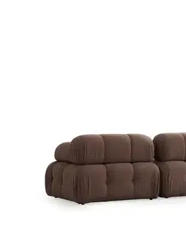 Rohová sedací souprava Doblo 3 Seater with Pouffe ( L1-O1-1R-Pouffe) - Cappuccino