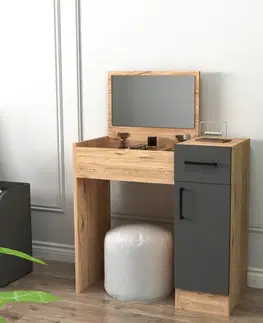 Kosmetický stůl Inci Anthracite