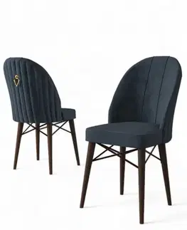 Sada židlí (6 kusů) Ritim - Anthracite, Brown