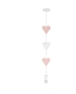 Dětská závěsná lampa HEARTS 1xE27 Candellux