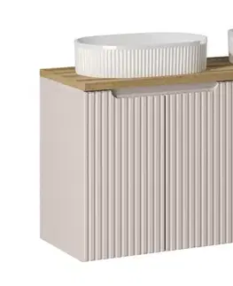 ArtCom Koupelnová skříňka s umyvadlem a deskou NOVA Cashmere DU120/2 | 120 cm