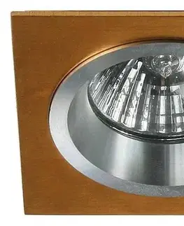 Pevné stropní svítidlo, čtvercové, chromové, zlaté