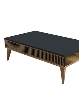 Konferenční stolek Mila Anthracite and Walnut