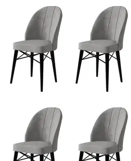 Sada židlí (4 kusy) Ritim - Grey, Black