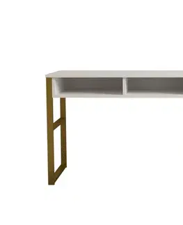Psací stůl Emro - White Gold
