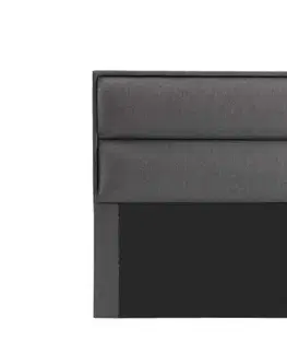 Rám dvoulůžkové postele s čelem Rise 150 x 200 - Dark Grey