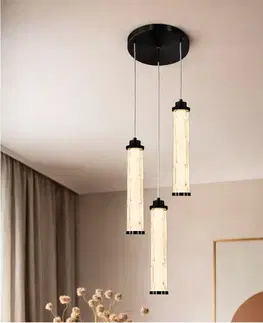 CORTE lampa wisząca talerz czarny matowy 25W LED 3000K klosz bezbarwny