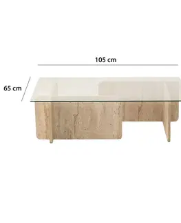 Konferenční stolek Escape - Travertine