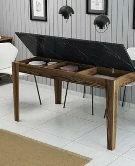 Jídelní stůl Milan Walnut and Black