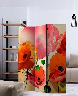 Paraván Velvet Poppies Dekorhome