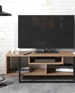TV stolek Asal (120) - Walnut, Black