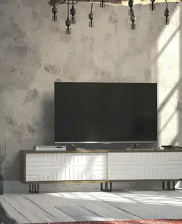 Televizní stolek Askak White