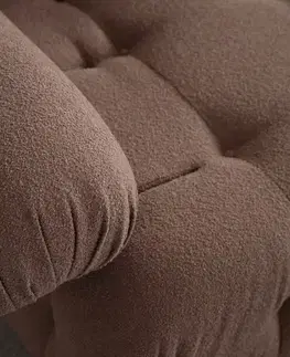 Rohová sedací souprava Doblo 3 Seater with Pouffe ( L1-O1-1R-Pouffe) - Cappuccino