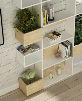 Knihovna Niho White and Oak