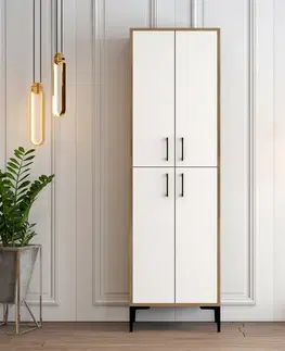 Skříň Berlin Walnut and White