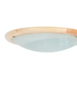 Stropní svítidlo Bambusové stropní svítidlo Dřevěné Standardní 2X60 W E27 Borovice