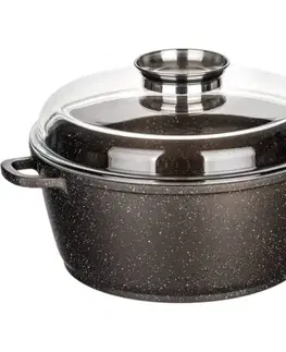 Banquet Nepřilnavý kastrol s aroma poklicí Premium Dark Brown 6,5 l