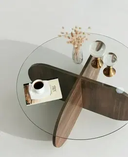 Konferenční stolek Bubble - Walnut