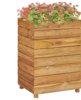 Zahradní truhlík teakové dřevo Dekorhome