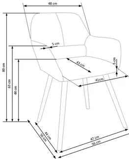 Jídelní židle K283 Halmar