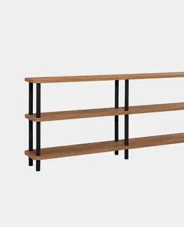Regál Zen Black and Atlantic Pine
